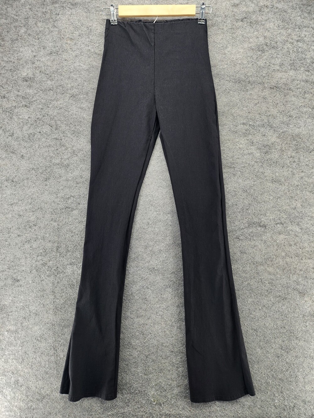 Pretty Little Thing Pants Womens US 4 Pull On Black Bootcut Skinny
